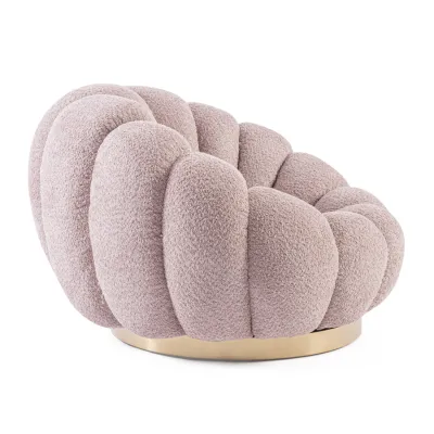 comprar SILLÓN GIRATORIO FLOREL ROSA ANTIGUO online de BIZZOTTO desde 627,39 €