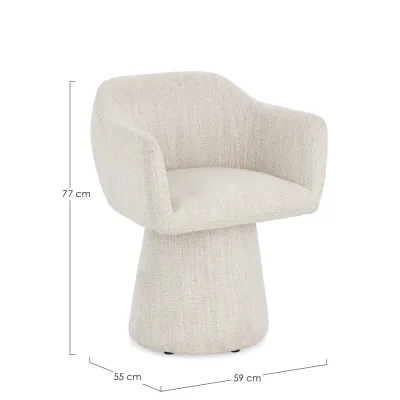 comprar SILLÓN GIRATORIO LOTTIE HIELO online de BIZZOTTO desde 359,37 €