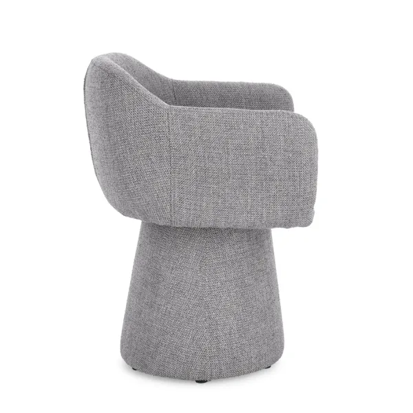 SILLÓN GIRATORIO LOTTIE GRIS OSCURO