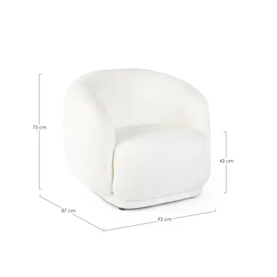 comprar SILLÓN TECLA BLANCO online de BIZZOTTO desde 627,39 €