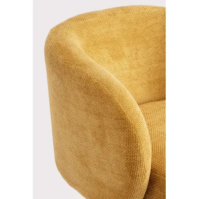 comprar SILLÓN GIRATORIO JULIENNE MOSTAZA online de BIZZOTTO desde 448,43 €