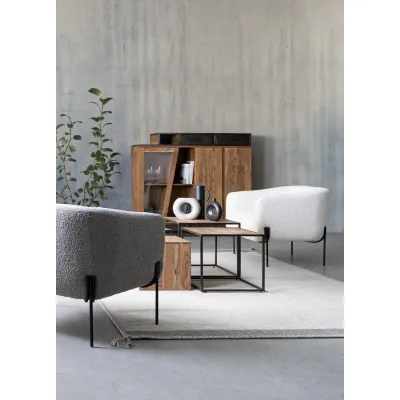 comprar SILLÓN CLAUDINE BLANCO BUCLÉ online de BIZZOTTO desde 534,82 €