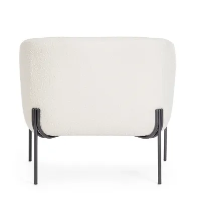 comprar SILLÓN CLAUDINE BLANCO BUCLÉ online de BIZZOTTO desde 534,82 €