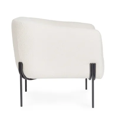comprar SILLÓN CLAUDINE BLANCO BUCLÉ online de BIZZOTTO desde 534,82 €