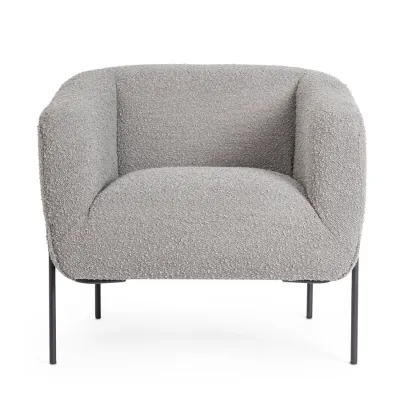 comprar SILLÓN CLAUDINE GRIS BUCLÉ online de BIZZOTTO desde 534,82 €