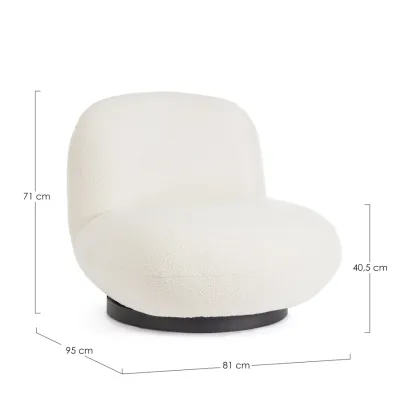 comprar SILLÓN MARGOT GIRAT BLANCO BUCLÉ online de BIZZOTTO desde 641,78 €