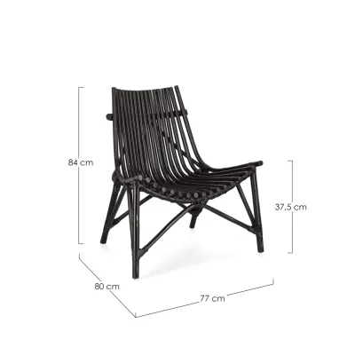 comprar SILLA LOUNGE MENENDEZ NEGRO online de BIZZOTTO desde 376,43 €