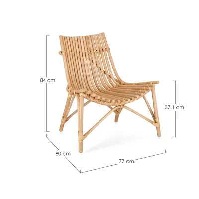 comprar SILLA LOUNGE MENENDEZ NATURAL online de BIZZOTTO desde 370,26 €