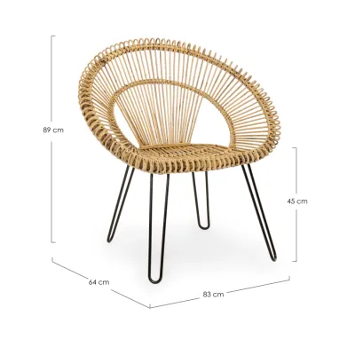 comprar SILLÓN ESTEBAN NATURAL online de BIZZOTTO desde 239,58 €