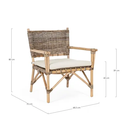 comprar SILLÓN CON COJINES TARIFA online de BIZZOTTO desde 326,70 €