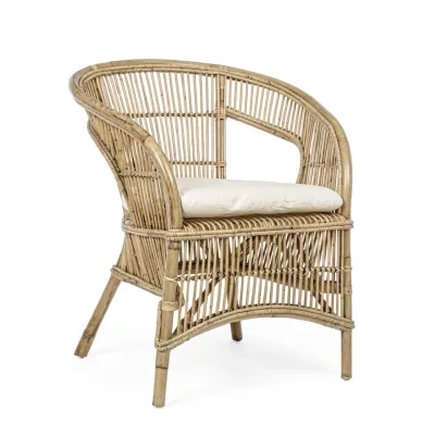 comprar SILLÓN CON COJINES CONSUELO NATURAL online de BIZZOTTO desde 239,58 €
