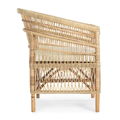 comprar SILLÓN CON COJINES JOSEFINA NATURAL online de BIZZOTTO desde 370,26 €
