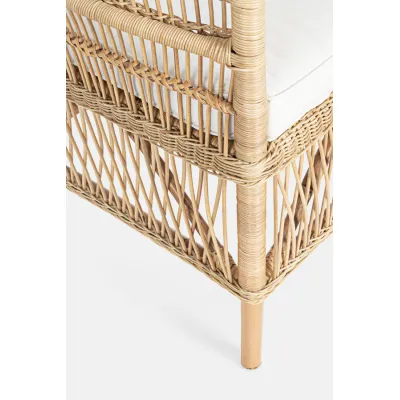 comprar SILLÓN CON COJINES JOSEFINA NATURAL online de BIZZOTTO desde 370,26 €