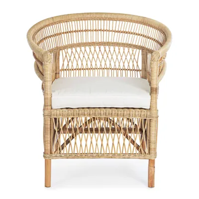 comprar SILLÓN CON COJINES JOSEFINA NATURAL online de BIZZOTTO desde 370,26 €