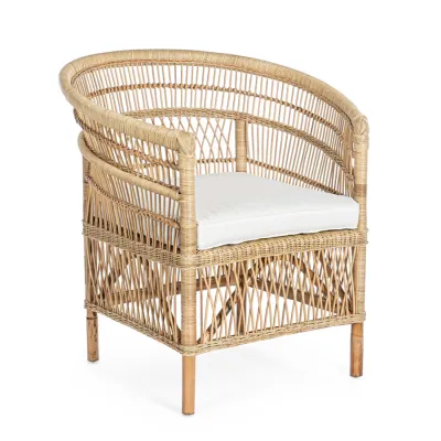 comprar SILLÓN CON COJINES JOSEFINA NATURAL online de BIZZOTTO desde 370,26 €