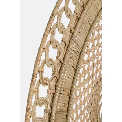comprar SILLÓN CON COJINES PEACOCK NATURAL online de BIZZOTTO desde 612,99 €