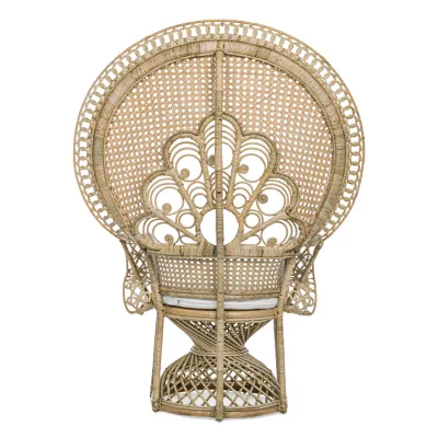comprar SILLÓN CON COJINES PEACOCK NATURAL online de BIZZOTTO desde 612,99 €