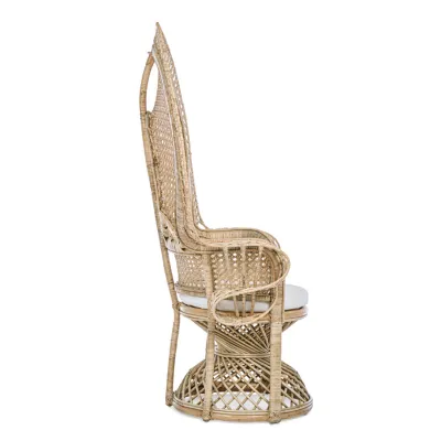 comprar SILLÓN CON COJINES PEACOCK NATURAL online de BIZZOTTO desde 612,99 €