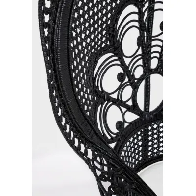comprar SILLÓN CON COJINES PEACOCK NEGRO online de BIZZOTTO desde 617,10 €