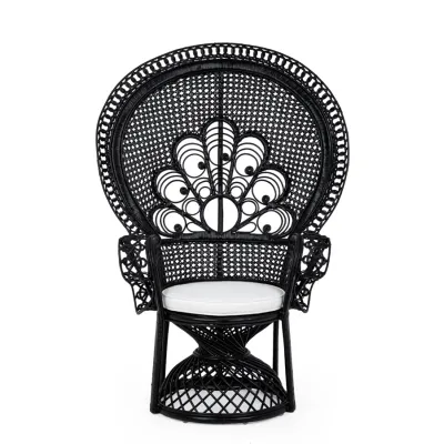 comprar SILLÓN CON COJINES PEACOCK NEGRO online de BIZZOTTO desde 617,10 €