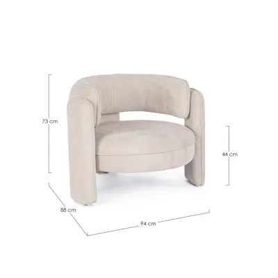 comprar SILLÓN AISHA BEIGE online de BIZZOTTO desde 388,77 €