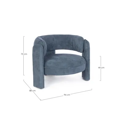 comprar SILLÓN AISHA AZUL online de BIZZOTTO desde 388,77 €