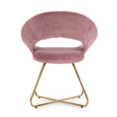 comprar SILLÓN VANITY ORO TERCIOPELO ROSA online de Yes desde 191,18 €