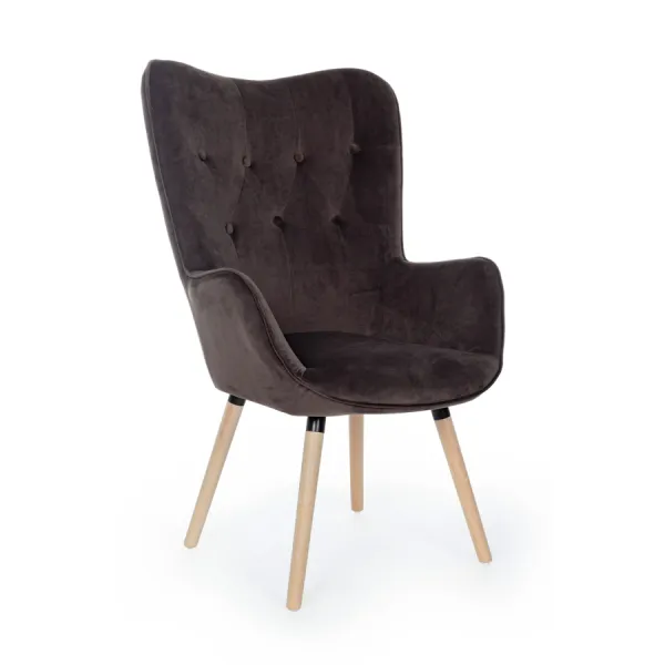 SILLÓN JULIET VELVET GRIS