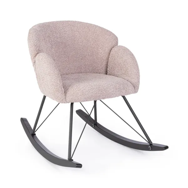 SILLÓN MECEDOR SIBILLA ROSA ANTIGUO