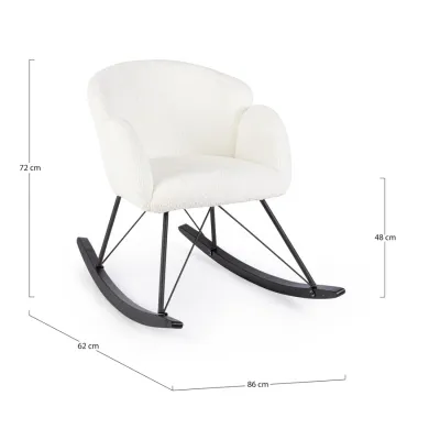 comprar SILLÓN MECEDOR SIBILLA BLANCO online de BIZZOTTO desde 235,22 €