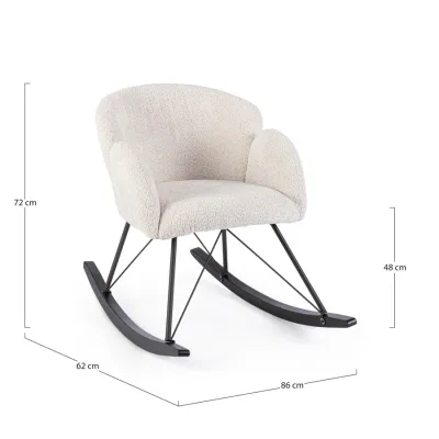 comprar SILLÓN MECEDOR SIBILLA NATURAL online de BIZZOTTO desde 235,22 €
