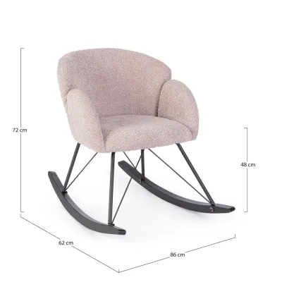comprar SILLÓN MECEDOR SIBILLA ROSA ANTIGUO online de BIZZOTTO desde 235,22 €