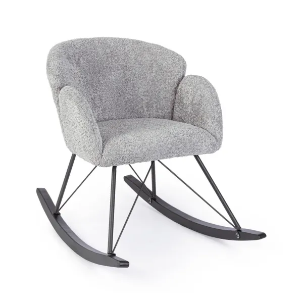 SILLÓN MECEDOR SIBILLA GRIS CLARO