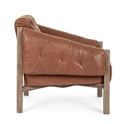 comprar SILLÓN HARRISON MARRÓN VINTAGE online de Bizzotto Homemotion desde 822,80 €
