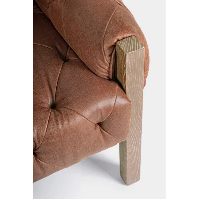comprar SILLÓN HARRISON MARRÓN VINTAGE online de Bizzotto Homemotion desde 822,80 €