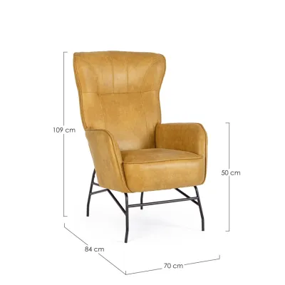 comprar SILLÓN NASIRA MOSTAZA online de BIZZOTTO desde 381,15 €