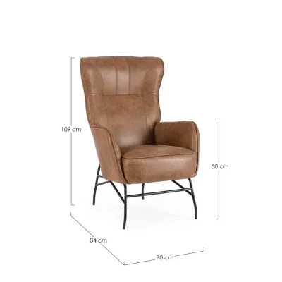 comprar SILLÓN NASIRA MARRÓN online de BIZZOTTO desde 359,98 €