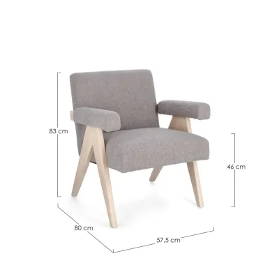 comprar SILLÓN FAIZA GRIS PALOMA online de BIZZOTTO desde 346,30 €