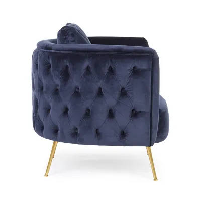 comprar POLTRONA TENBURY AZUL OSCURO online de Bizzotto Homemotion desde 662,35 €