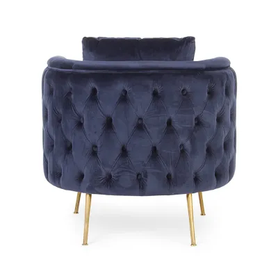 comprar POLTRONA TENBURY AZUL OSCURO online de Bizzotto Homemotion desde 662,35 €