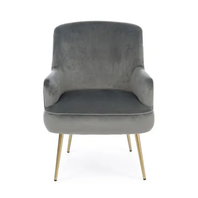 comprar SILLÓN CLELIA GRIS online de BIZZOTTO desde 257,00 €