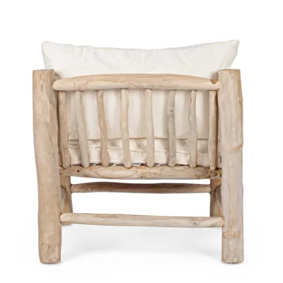 comprar SILLÓN CON COJINES SAHEL NATURAL online de BIZZOTTO desde 464,88 €