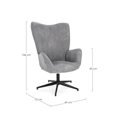 comprar SILLÓN INAS GRIS online de BIZZOTTO desde 289,67 €