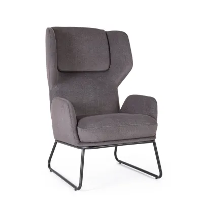 comprar SILLÓN OPHELIA GRIS OSCURO online de BIZZOTTO desde 405,23 €