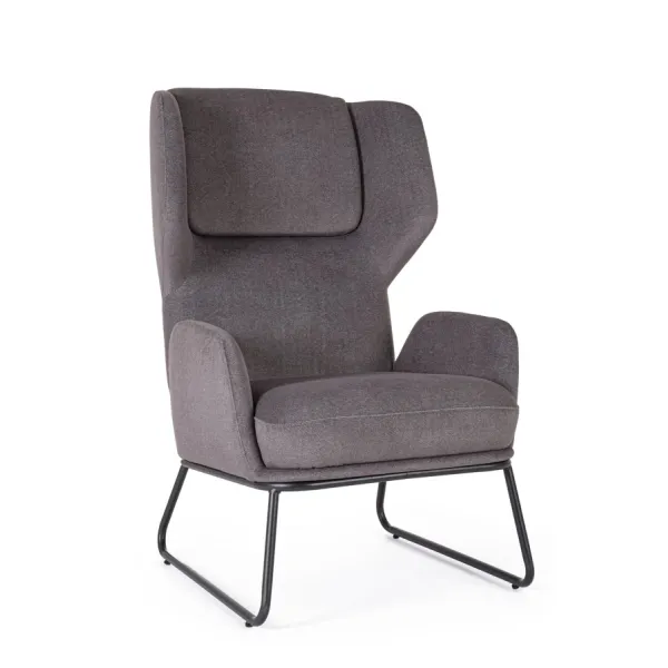 SILLÓN OPHELIA GRIS OSCURO