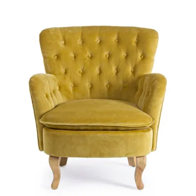 comprar SILLÓN ORLINS MOSTAZA online de BIZZOTTO desde 440,20 €