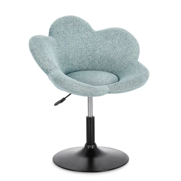 SILLÓN FLEUR NEGRO-AGUAMARINA