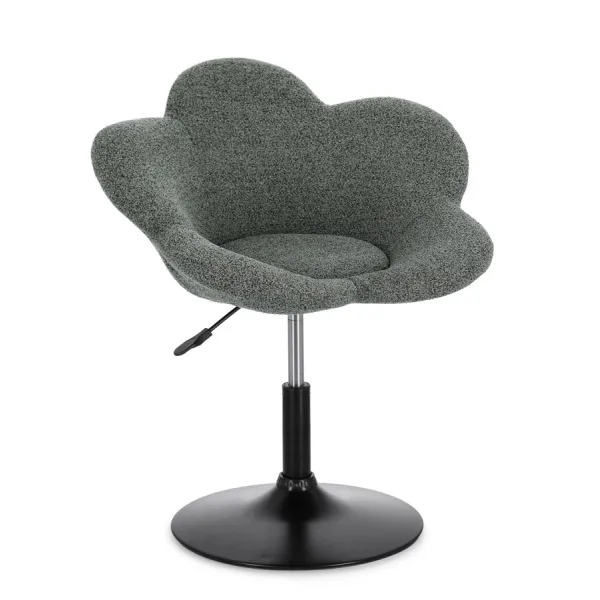 SILLÓN FLEUR NEGRO-VERDE OSCURO