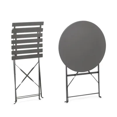 comprar SET DE 3 | MESA Y 2 SILLAS AUSTIN ANTRACITA online de Yes desde 146,94 €