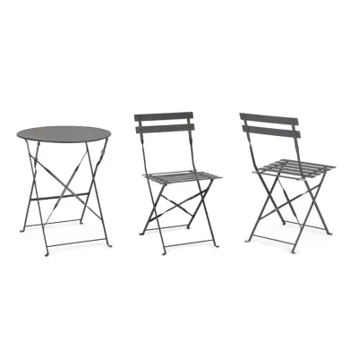 comprar SET DE 3 | MESA Y 2 SILLAS AUSTIN ANTRACITA online de Yes desde 146,94 €